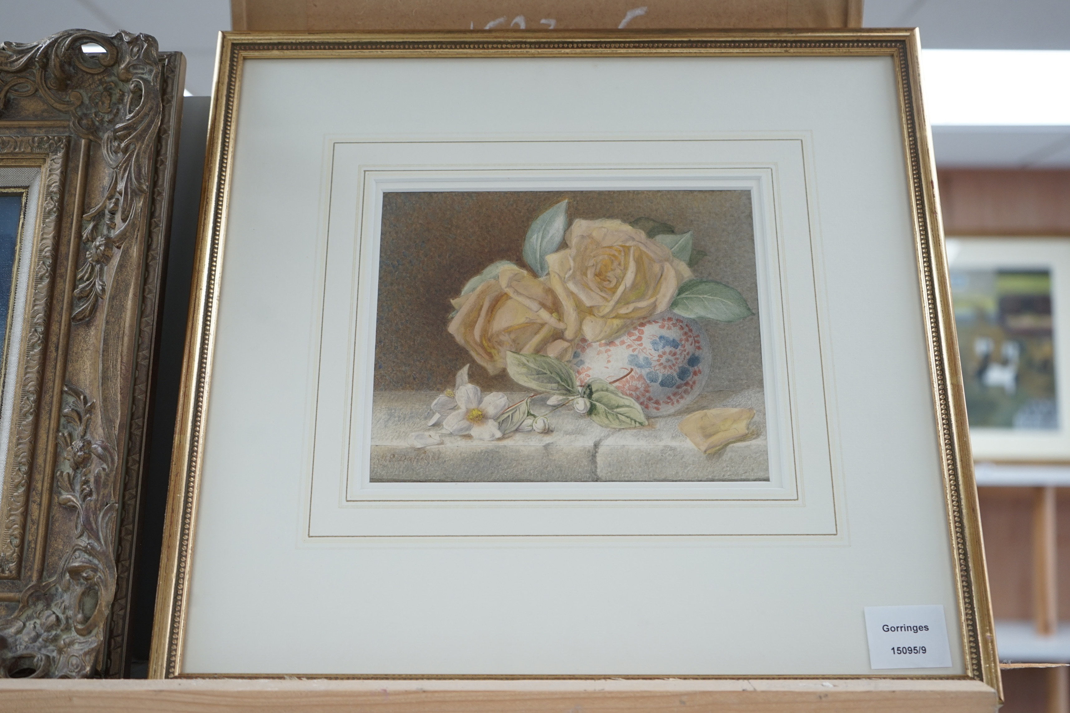 Early 20th century, watercolour, Still life of flowers in a vase, indistinctly signed lower left, 18 x 21cm. Condition - fair